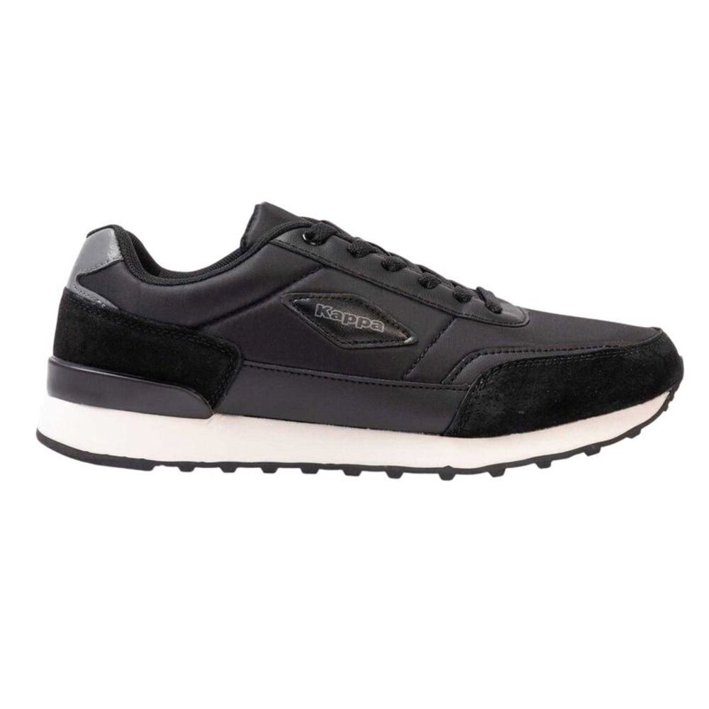 Kappa Mens Suede Flat Sneakers / Black